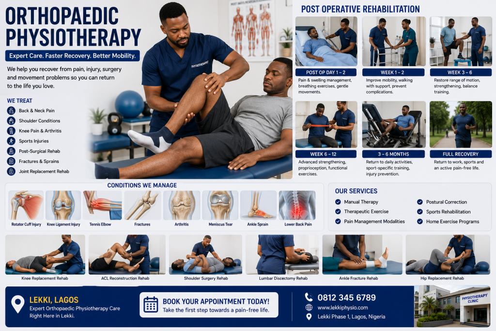Orthopaedic Physiotherapy in Lekki, Ikoyi, Victoria Island
