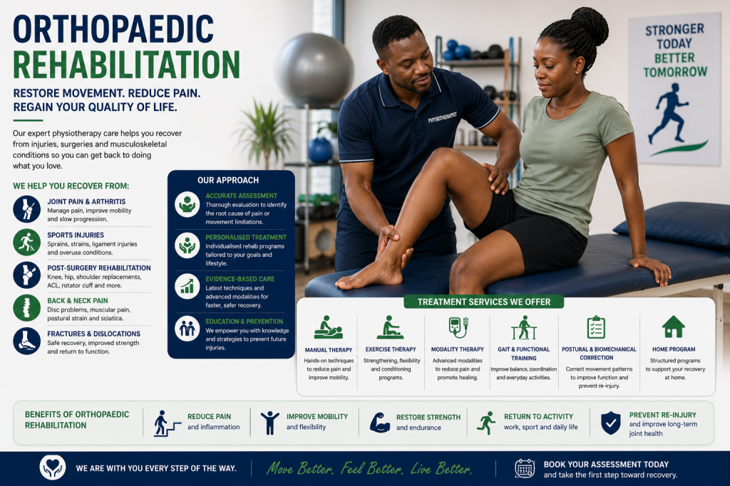 Orthopaedic Physiotherapy in Lekki, Ikoyi, Victoria Island