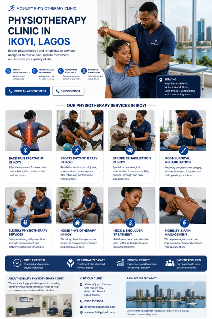 1. Physiotherapy Clinic in Ikoyi, Lagos