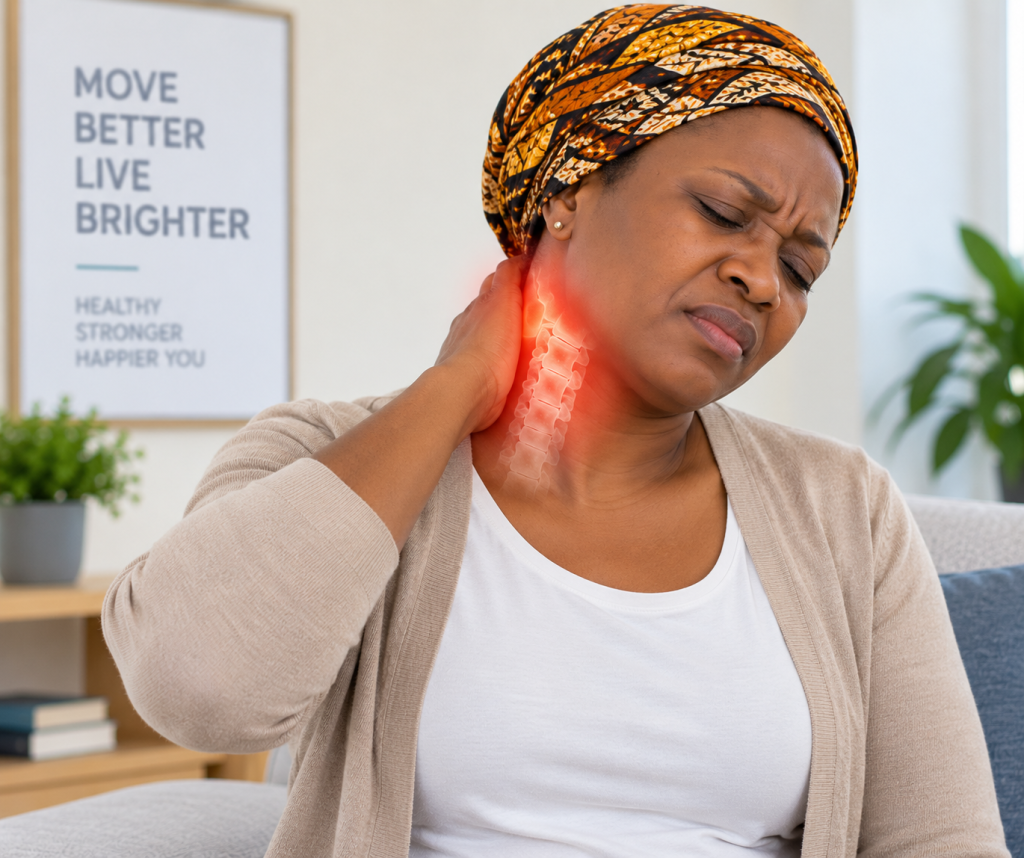 Neck and shoulder pain treatment at Mobility Physiotherapy Clinic Lagos